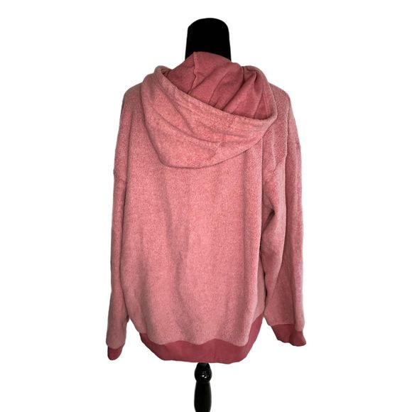 Members Mark Pink Reverse Fleece Hoodie, XXL, Pre-owned - Picture 2 of 7